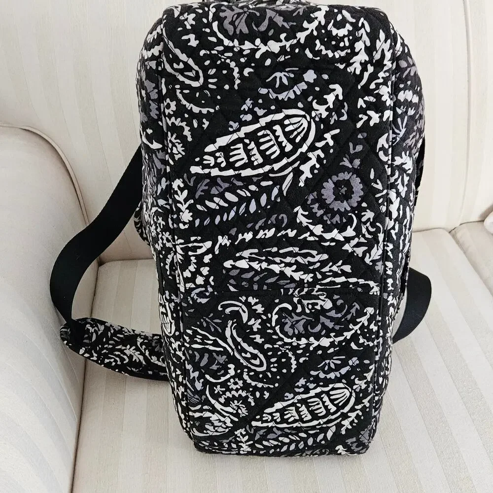 Vera Bradley Medium Traveler Duffle Bag in Paisley Noir - Picture 5 of 13